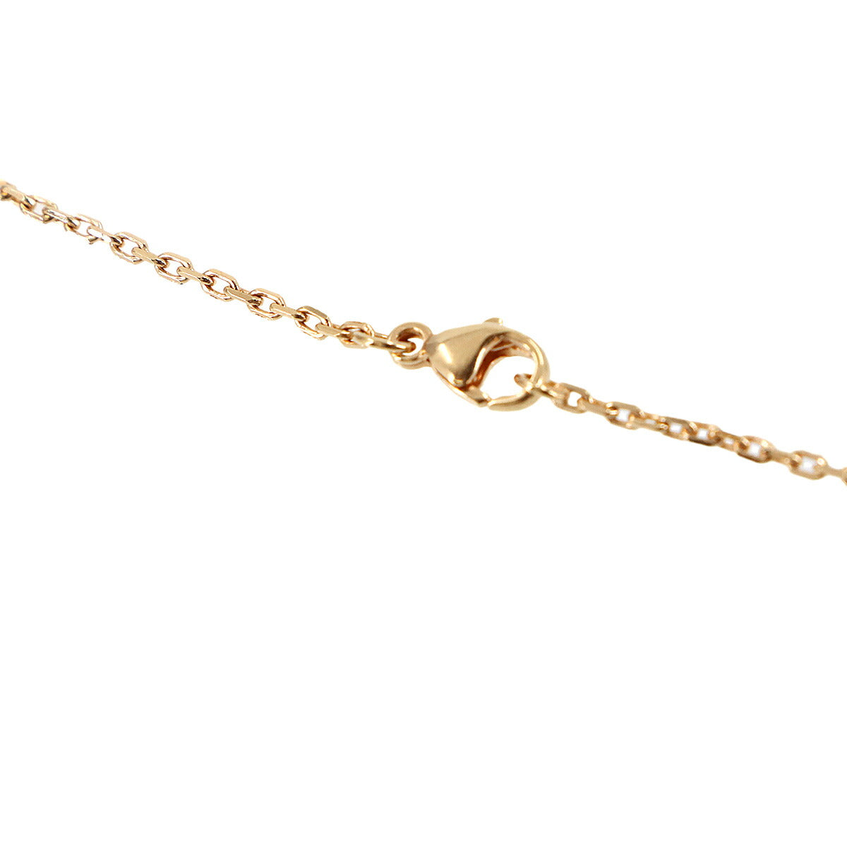 Mini Pop H Chain Necklace White Pink gold Accessory