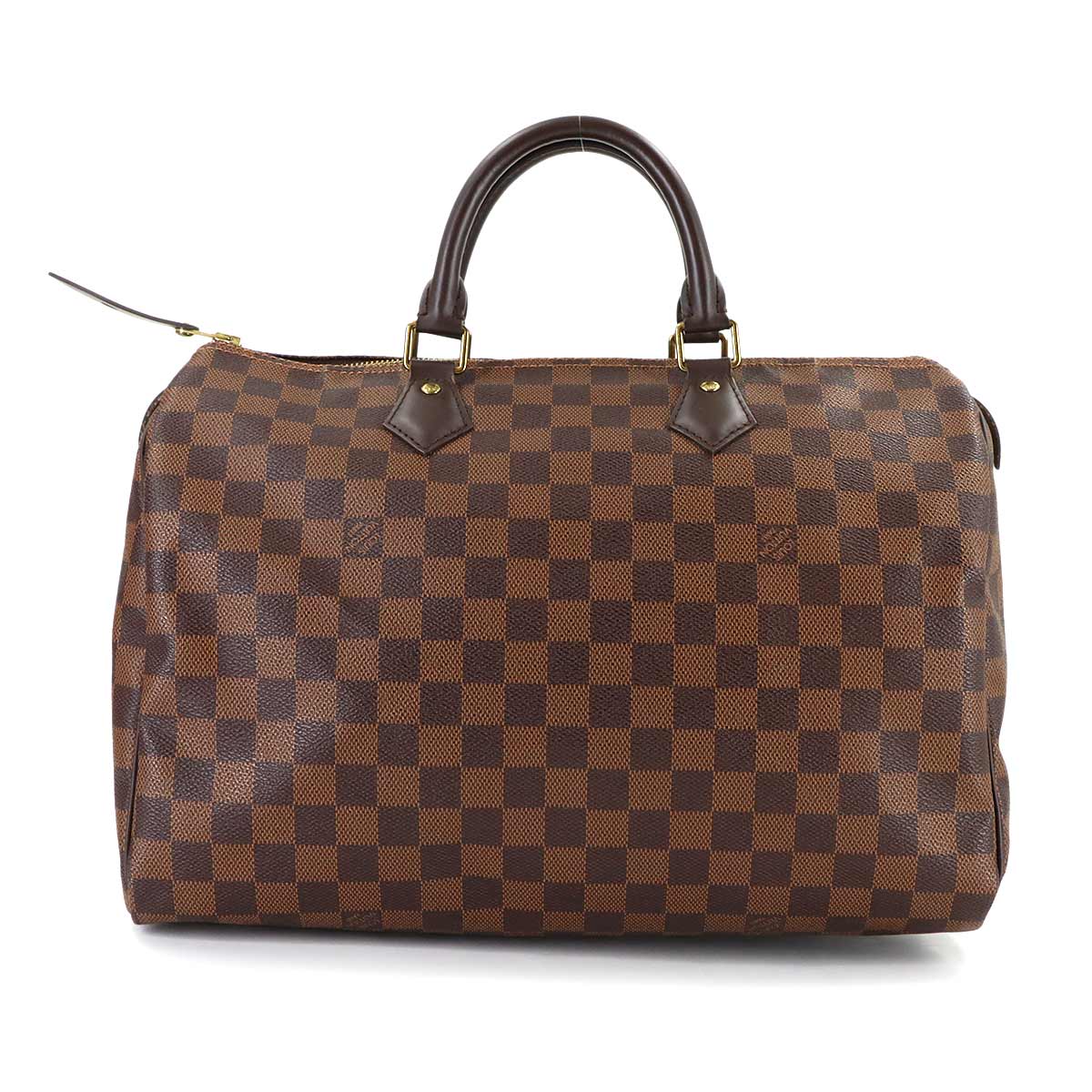 Damier Speedy 35 Hand Bag Ebene N41363 Brown Purse