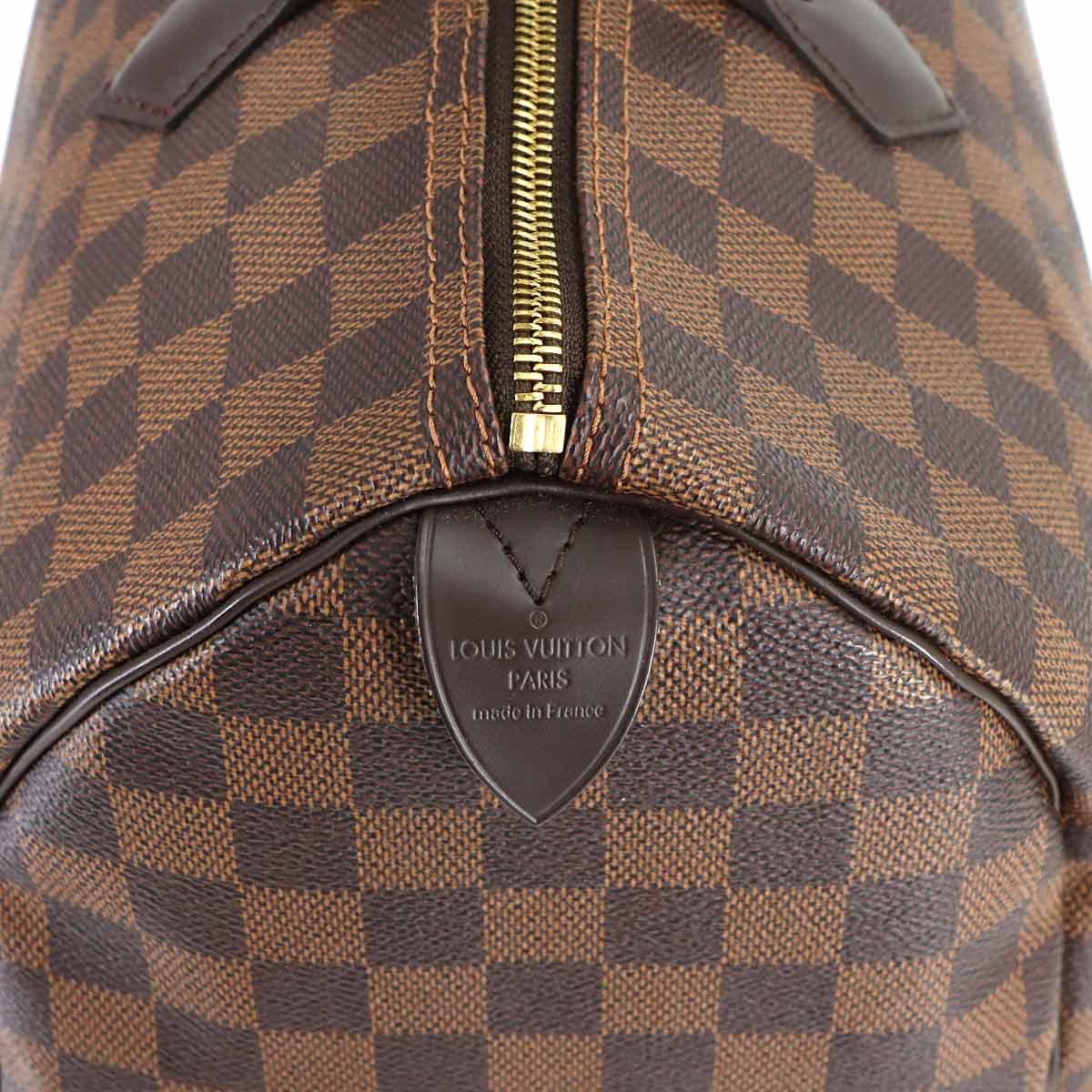 Damier Speedy 35 Hand Bag Ebene N41363 Brown Purse