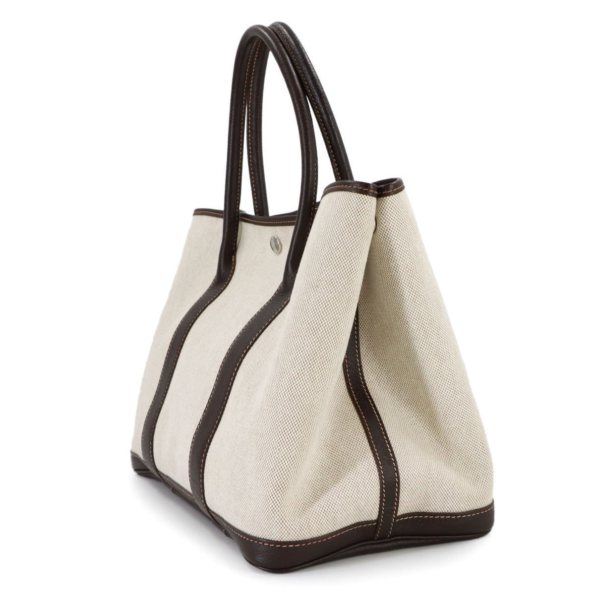 Garden Party PM Tote Bag Toile H Negonda Natural Marron Purse