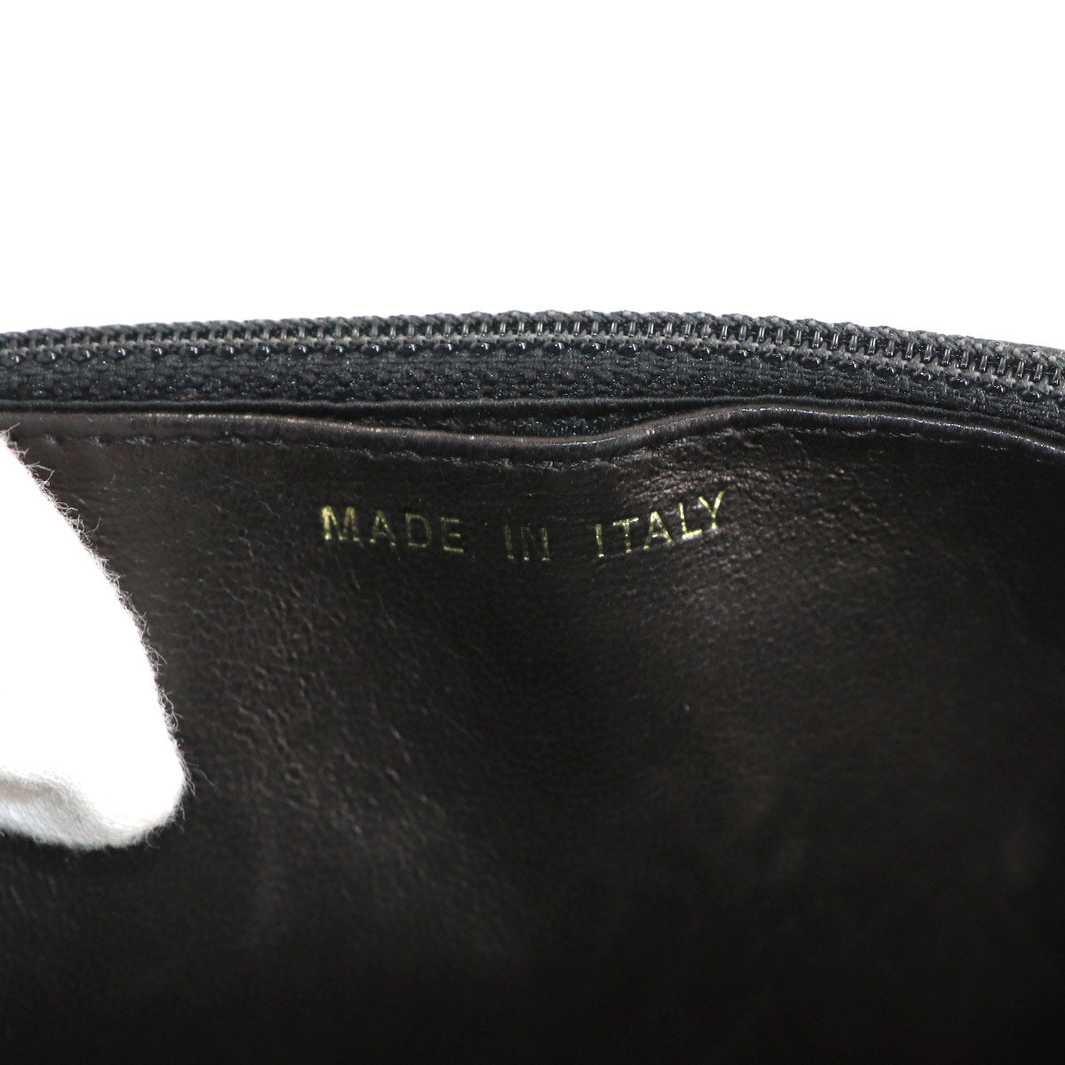 New Travel Line Chain Wallet Nylon Jacquard Leather Black A15772