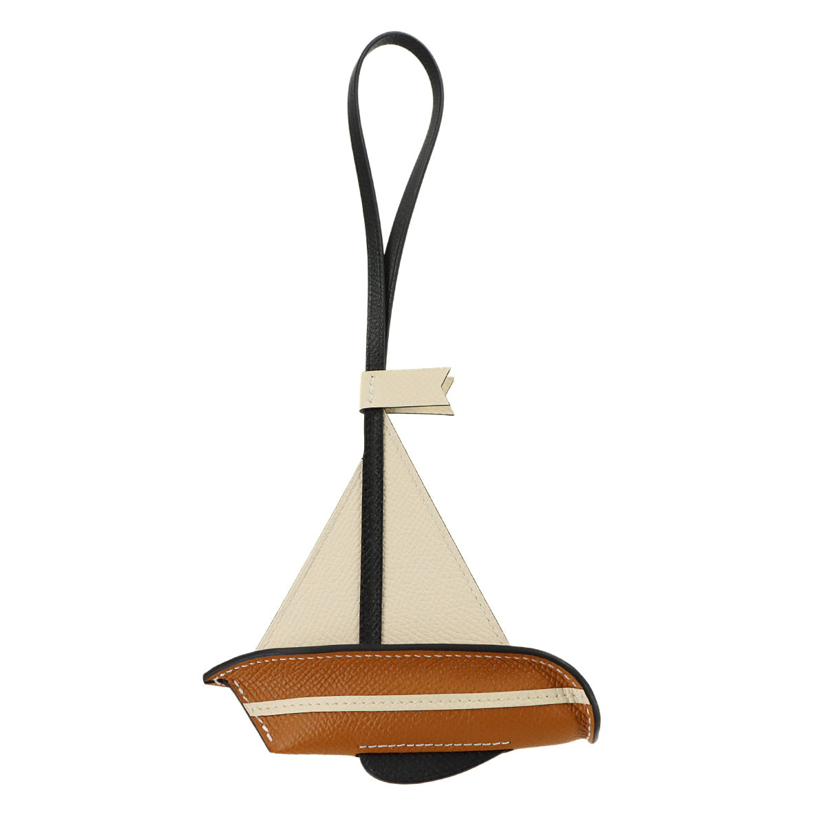 Bag Charm Sail 24 Yacht Veau Epsom Veau Barenia Nata Black