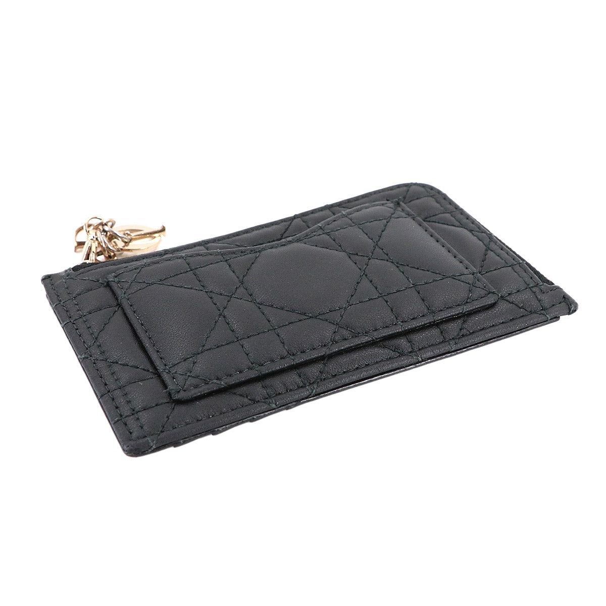 Lady Dior Cosmos Card Case Leather Black S0965ONMJ