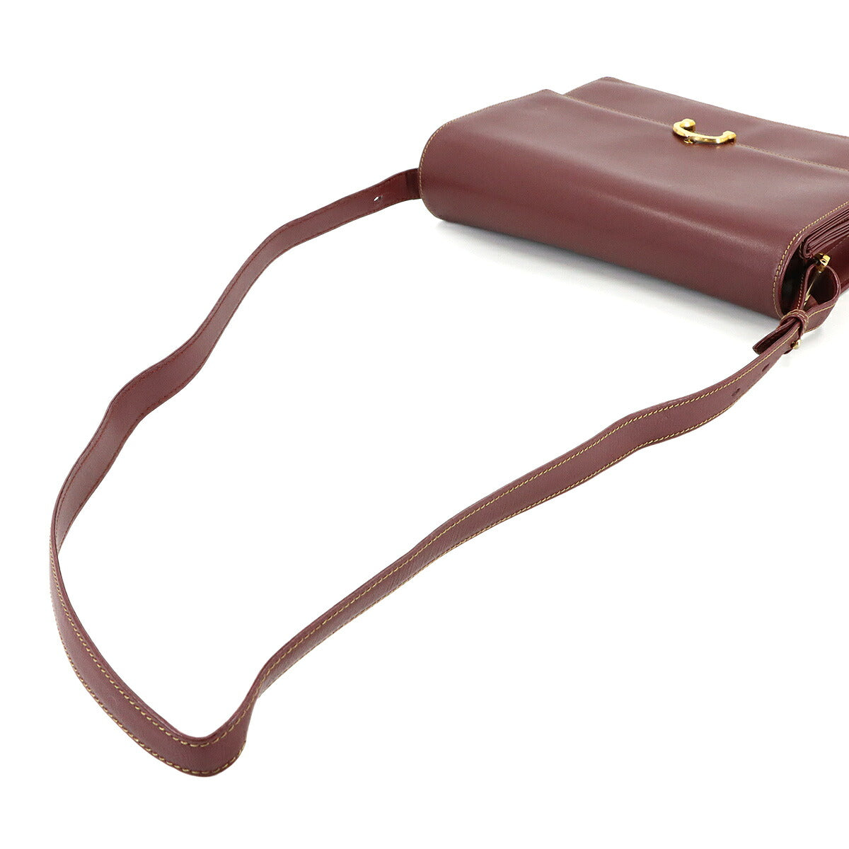 Must Line Shoulder Bag Leather Bordeaux Purse