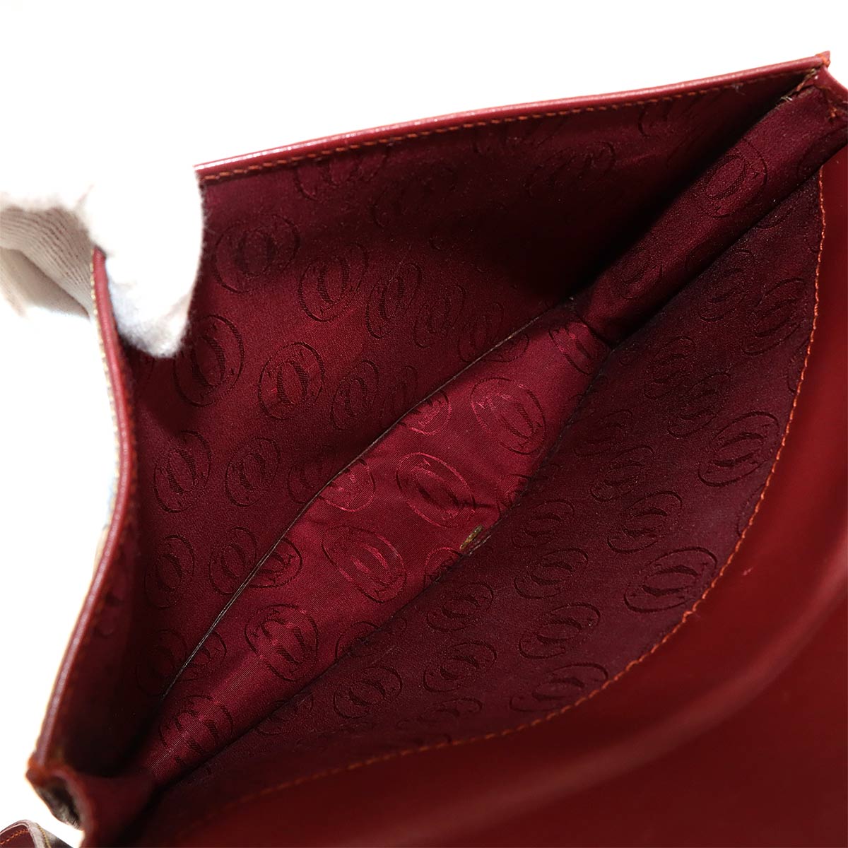 Must Line Shoulder Bag Leather Bordeaux Purse