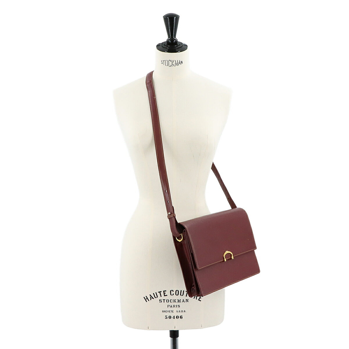 Must Line Shoulder Bag Leather Bordeaux Purse