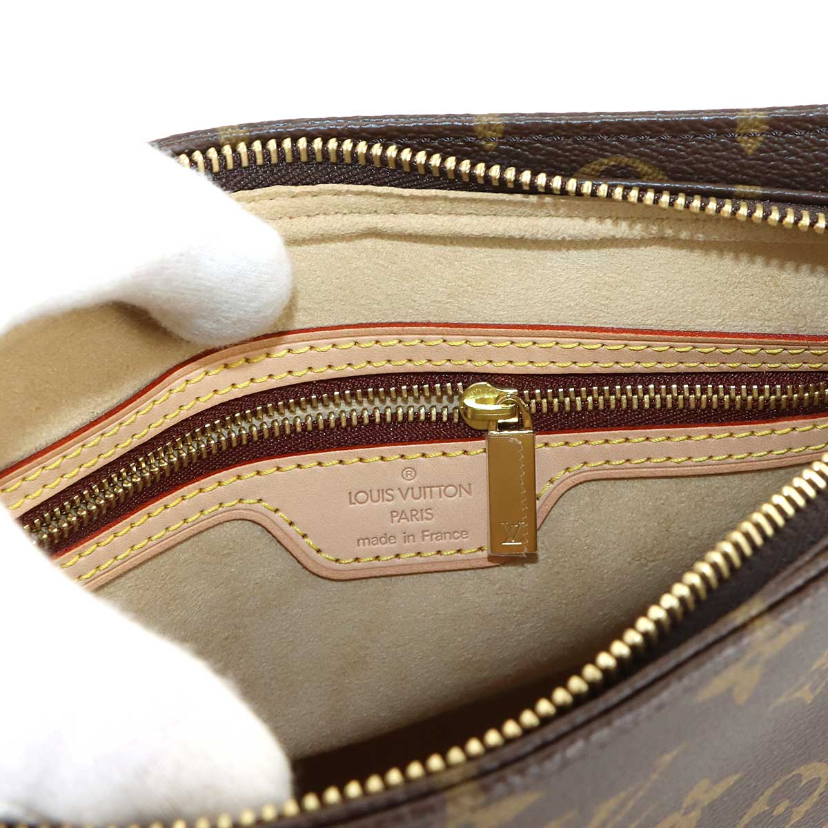 Monogram Looping MM Shoulder Bag Brown M51146 Purse