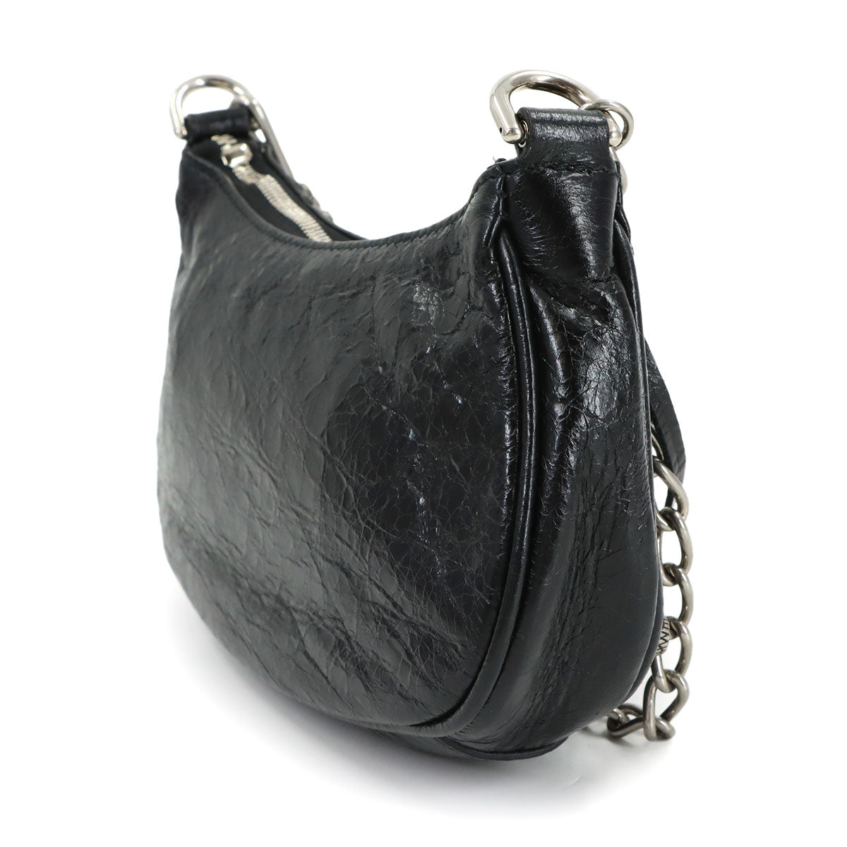 Le Cagole Mini Chain Hand Shoulder Bag Bkack 695814