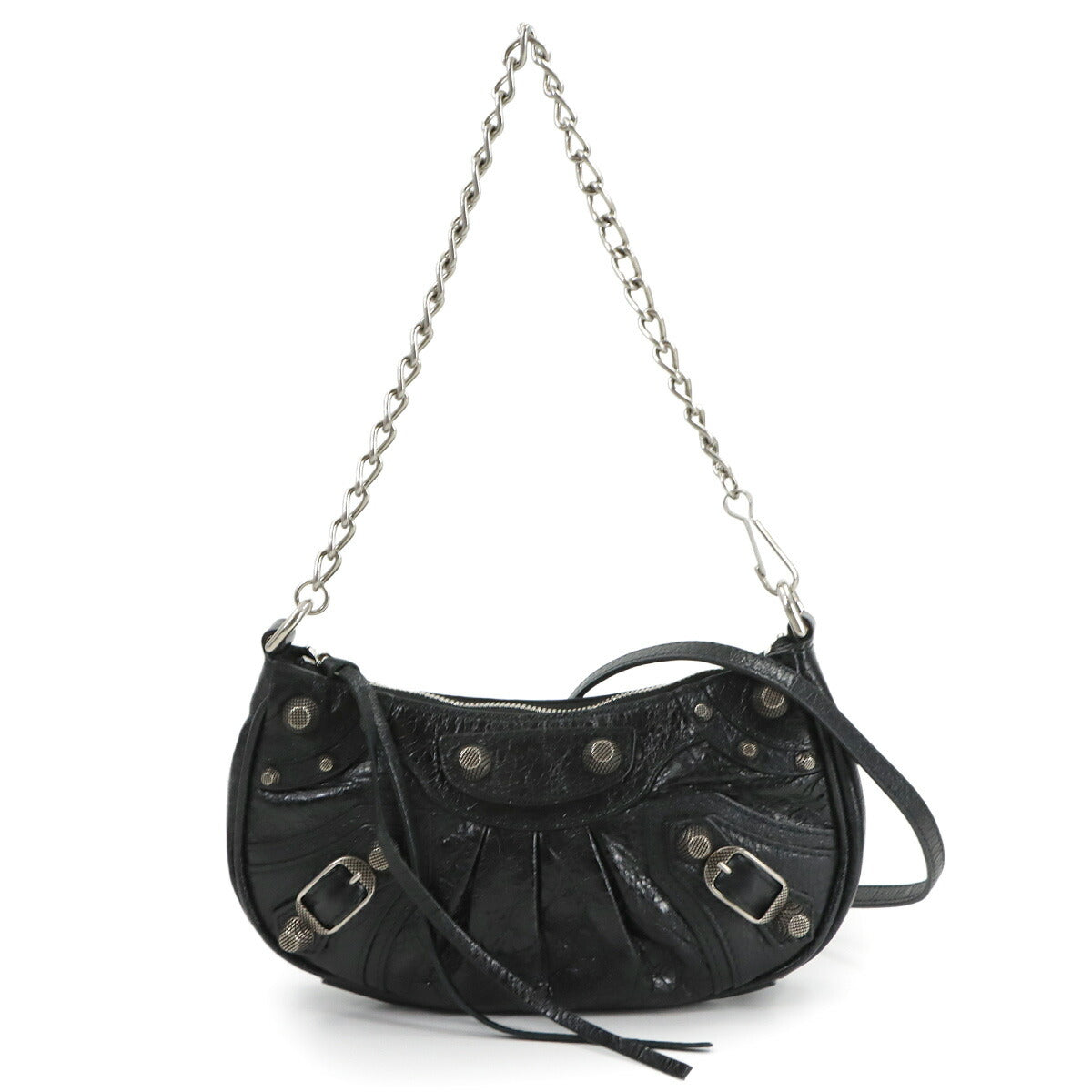 Le Cagole Mini Chain Hand Shoulder Bag Bkack 695814
