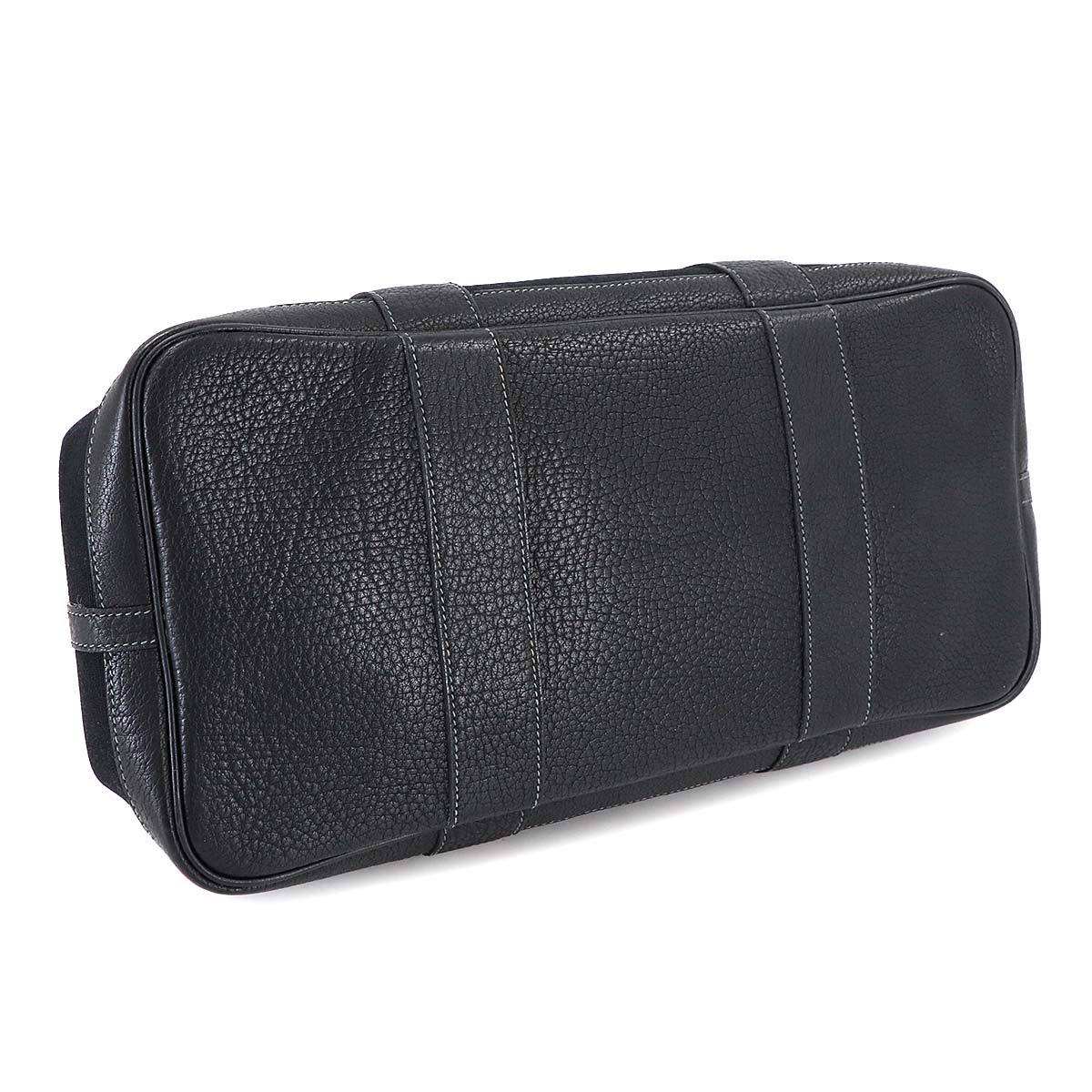 Garden Party PM Tote Bag Toile Officier Leather Black