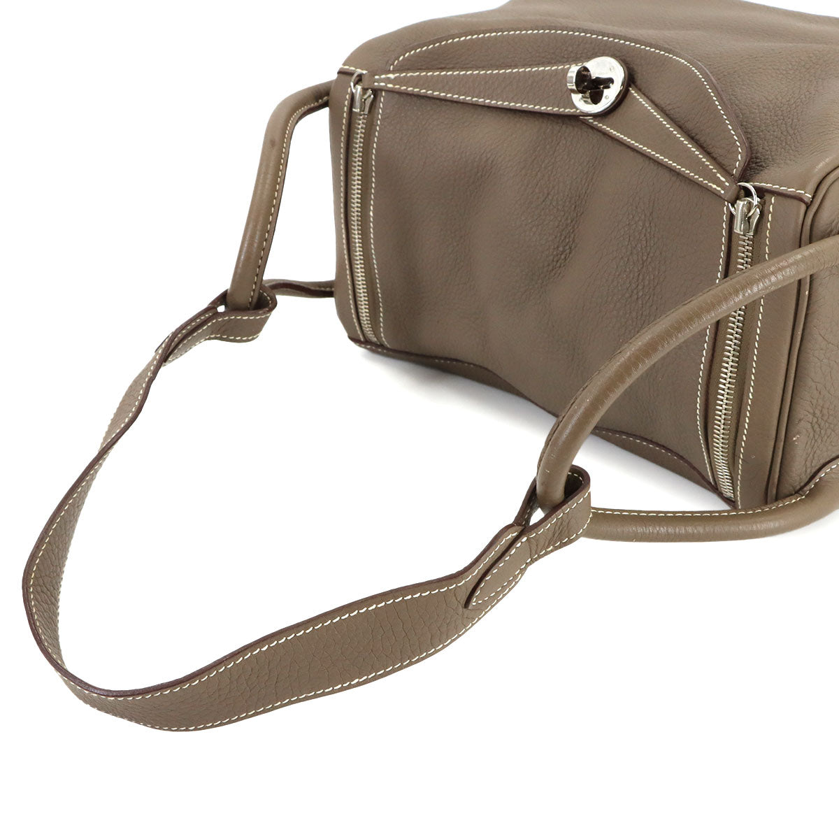 Lindy 30 2way Hand Shoulder Bag Taurillon Clemence Etoupe