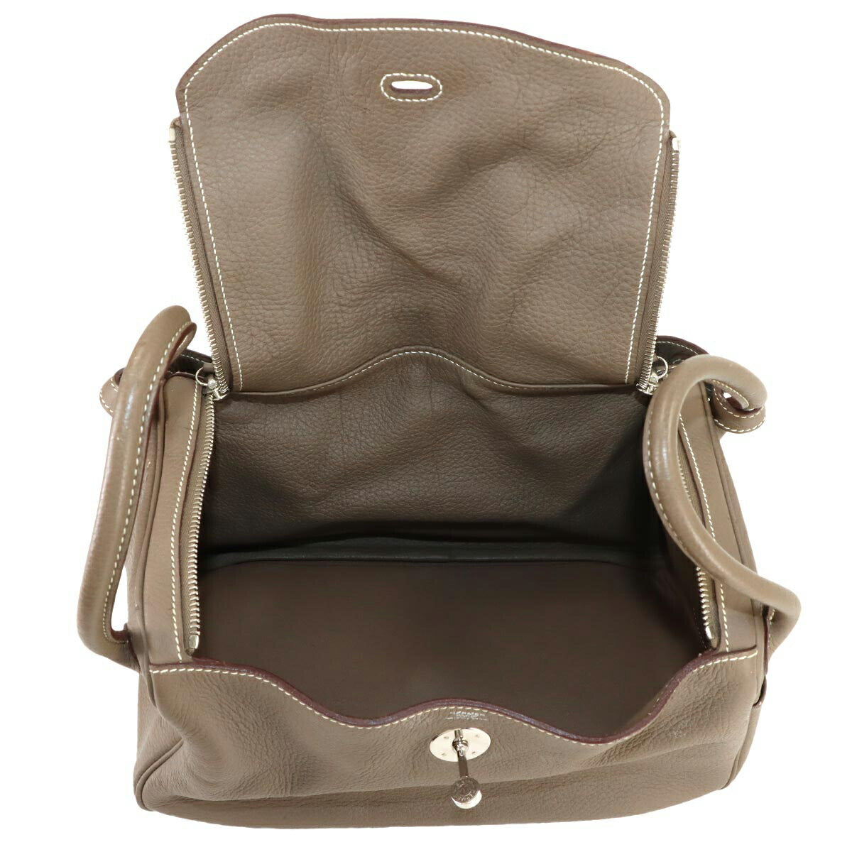 Lindy 30 2way Hand Shoulder Bag Taurillon Clemence Etoupe