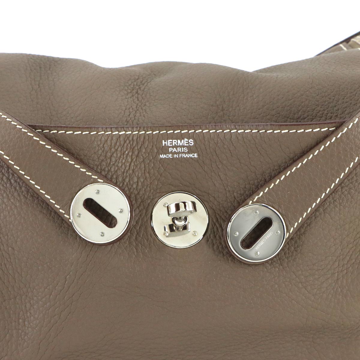 Lindy 30 2way Hand Shoulder Bag Taurillon Clemence Etoupe