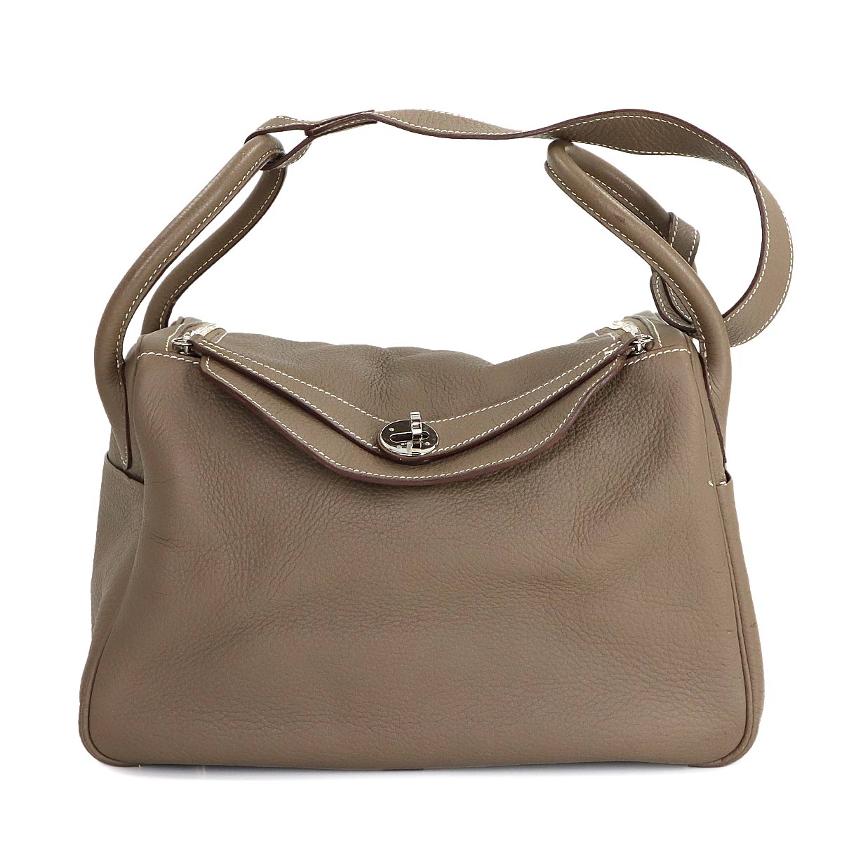 Lindy 30 2way Hand Shoulder Bag Taurillon Clemence Etoupe