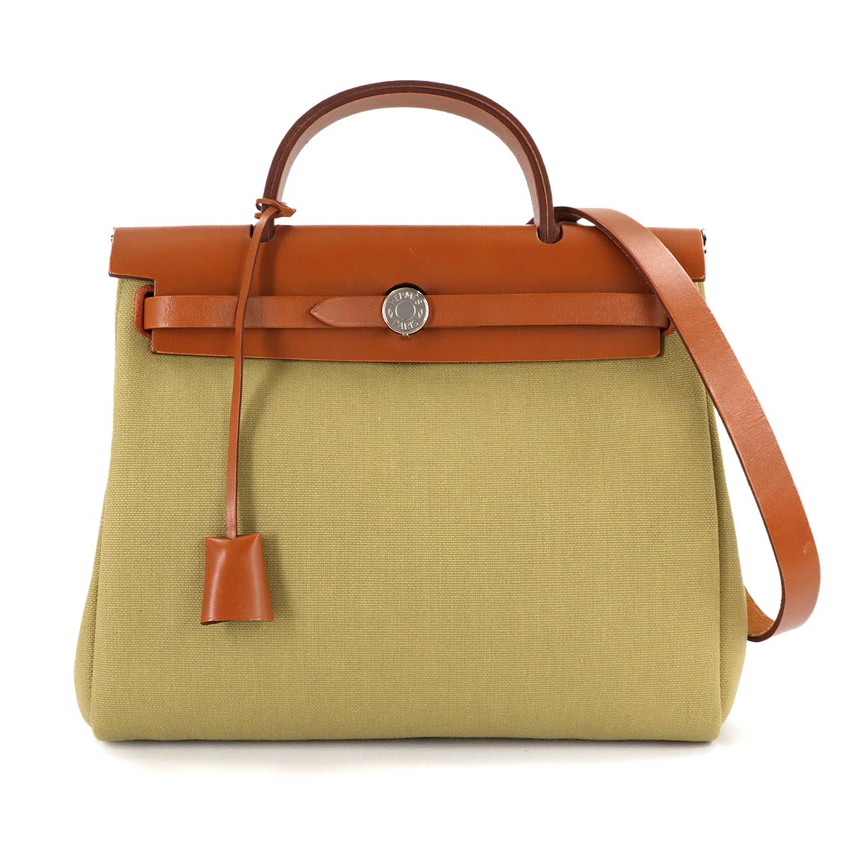 Her Bag Zip Retourne 31 PM Hand Shoulder Bag Toile Militaire