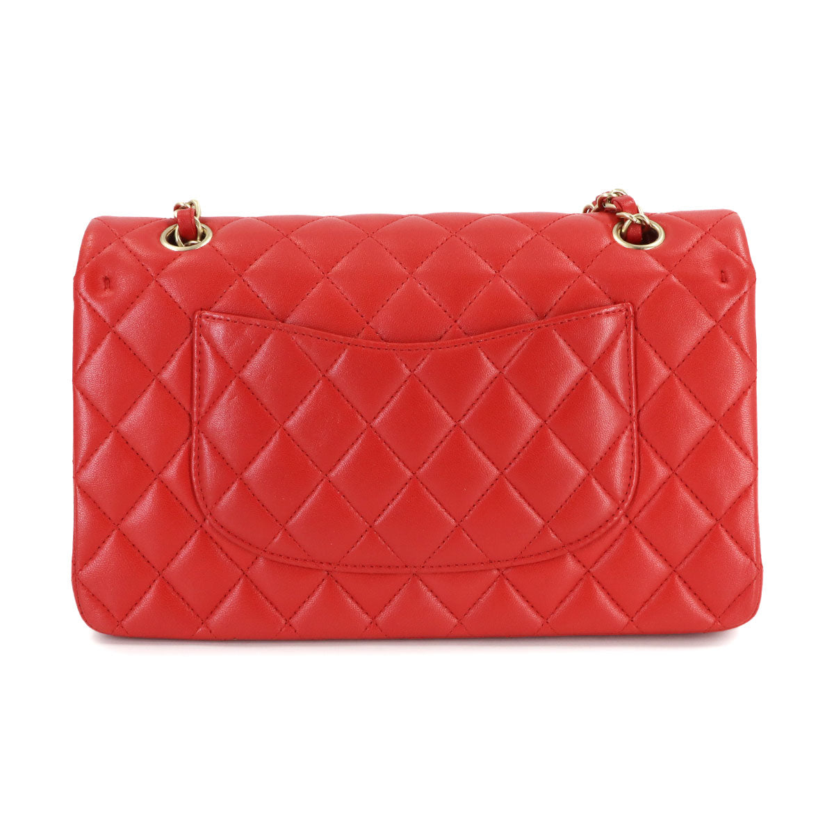 Matelasse 25 Chain Shoulder Bag Leather Red A01112 11.12