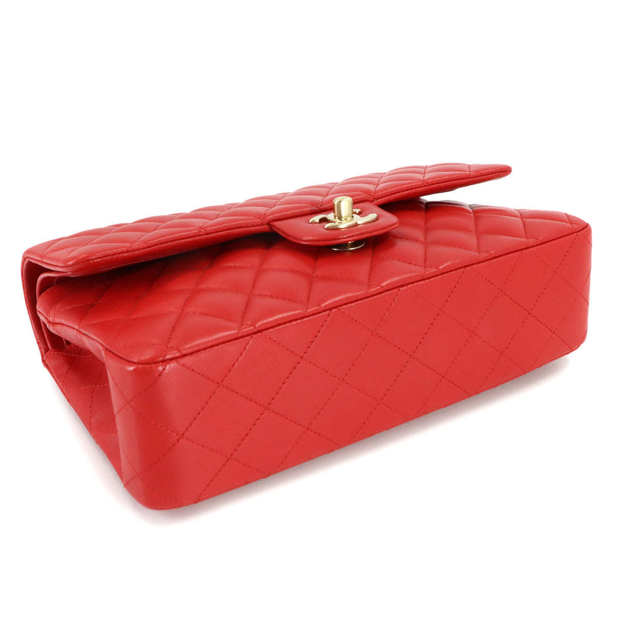 Matelasse 25 Chain Shoulder Bag Leather Red A01112 11.12