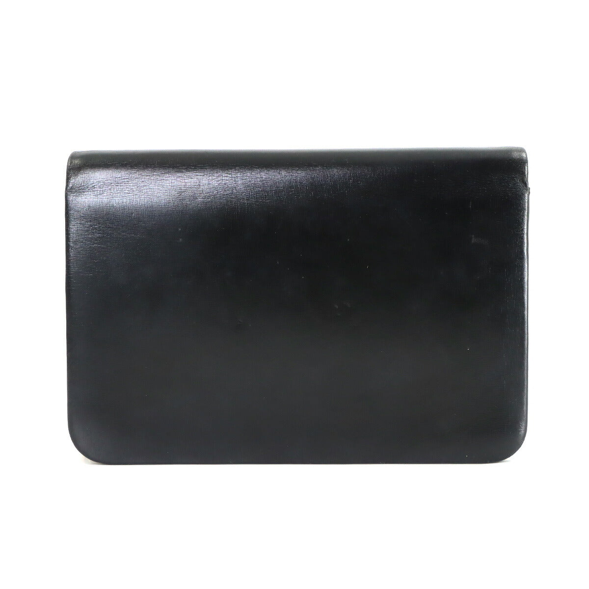 Chain Shoulder Bag Leather Black Vintage Purse