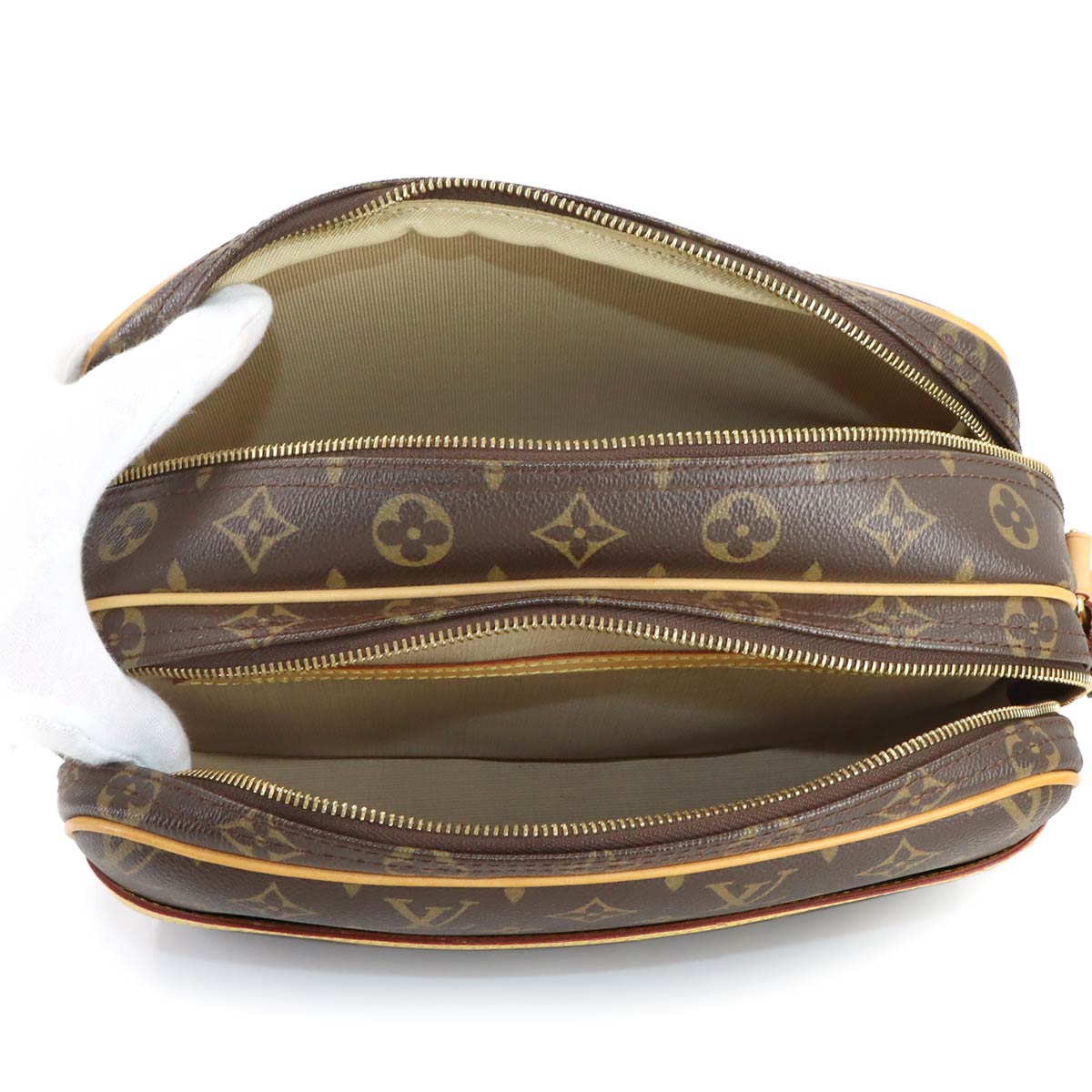 Monogram Reporter PM Shoulder Bag Brown M45254 Purse