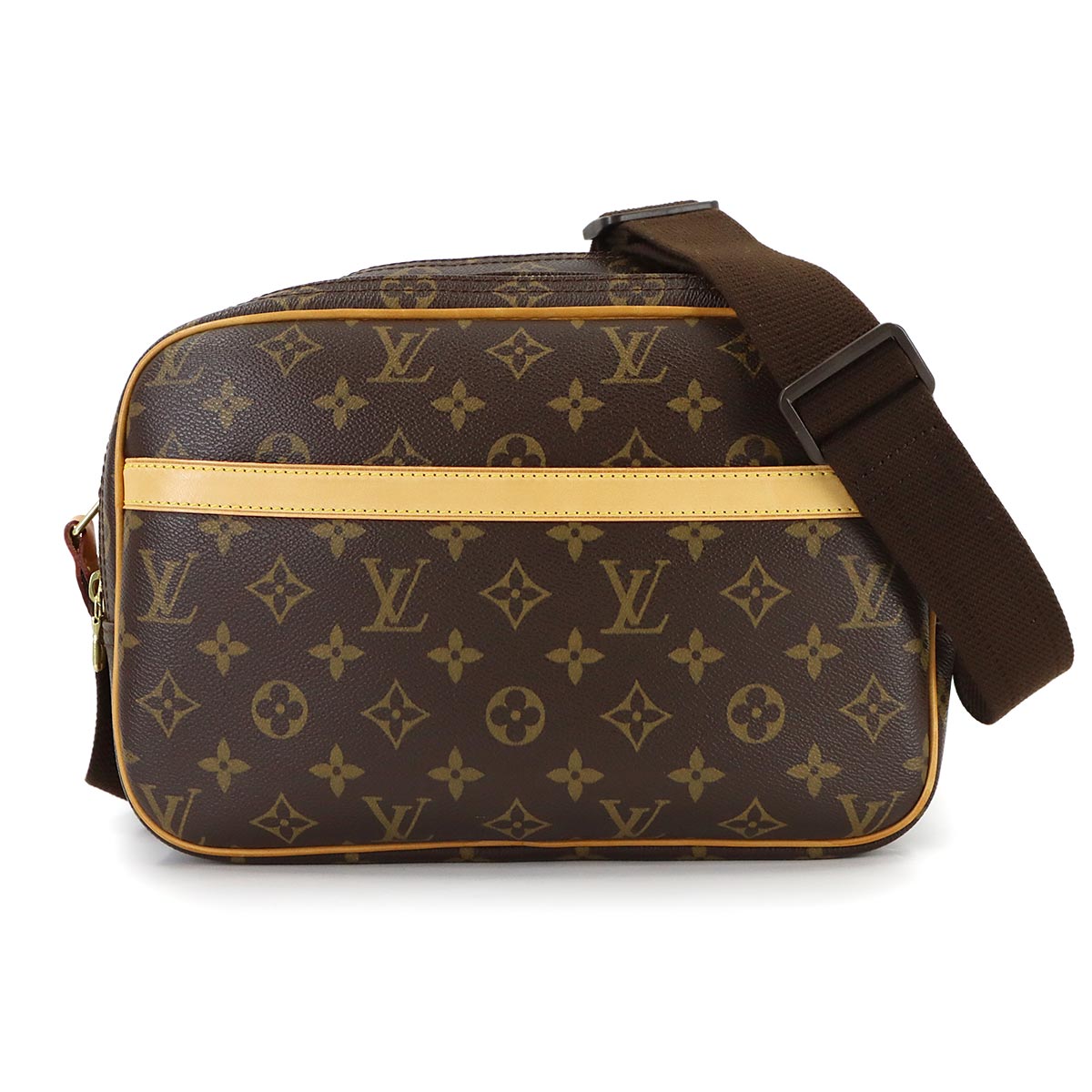 Monogram Reporter PM Shoulder Bag Brown M45254 Purse