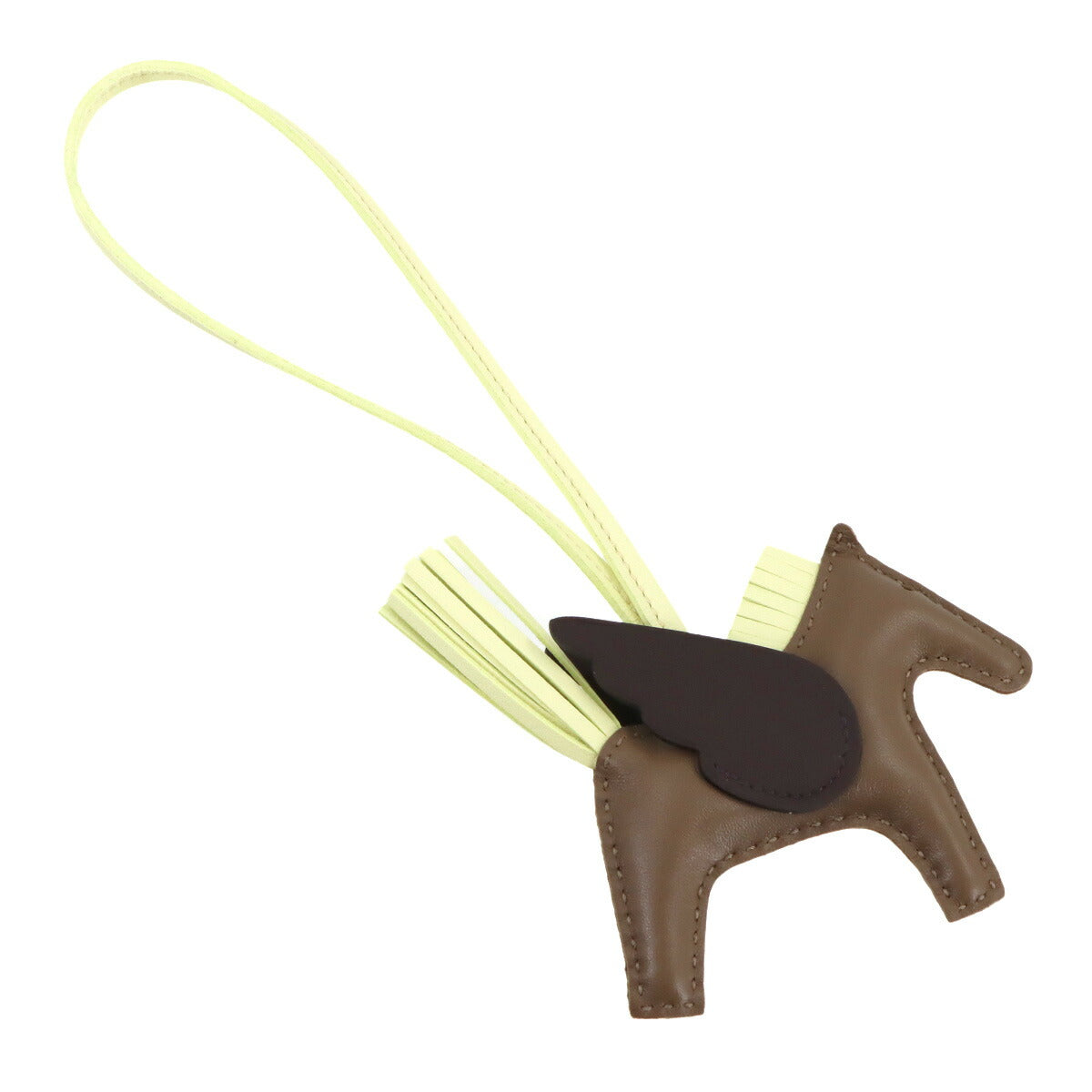 Rodeo Pegasus PM Bag Charm Agneau Milo Swift Leather Etoupe