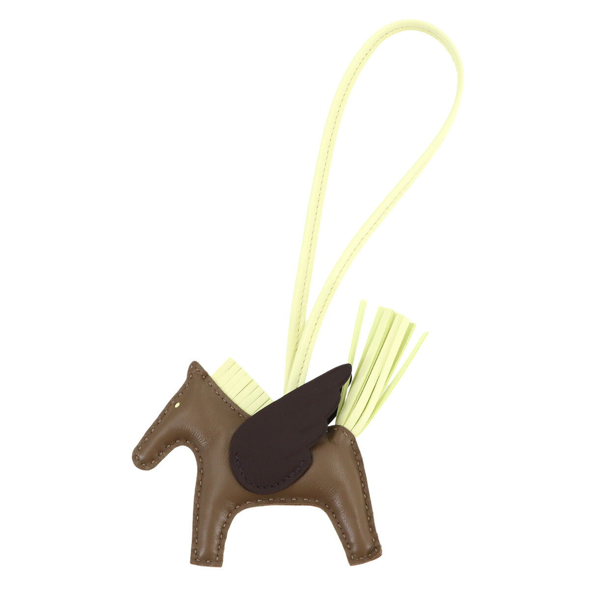 Rodeo Pegasus PM Bag Charm Agneau Milo Swift Leather Etoupe