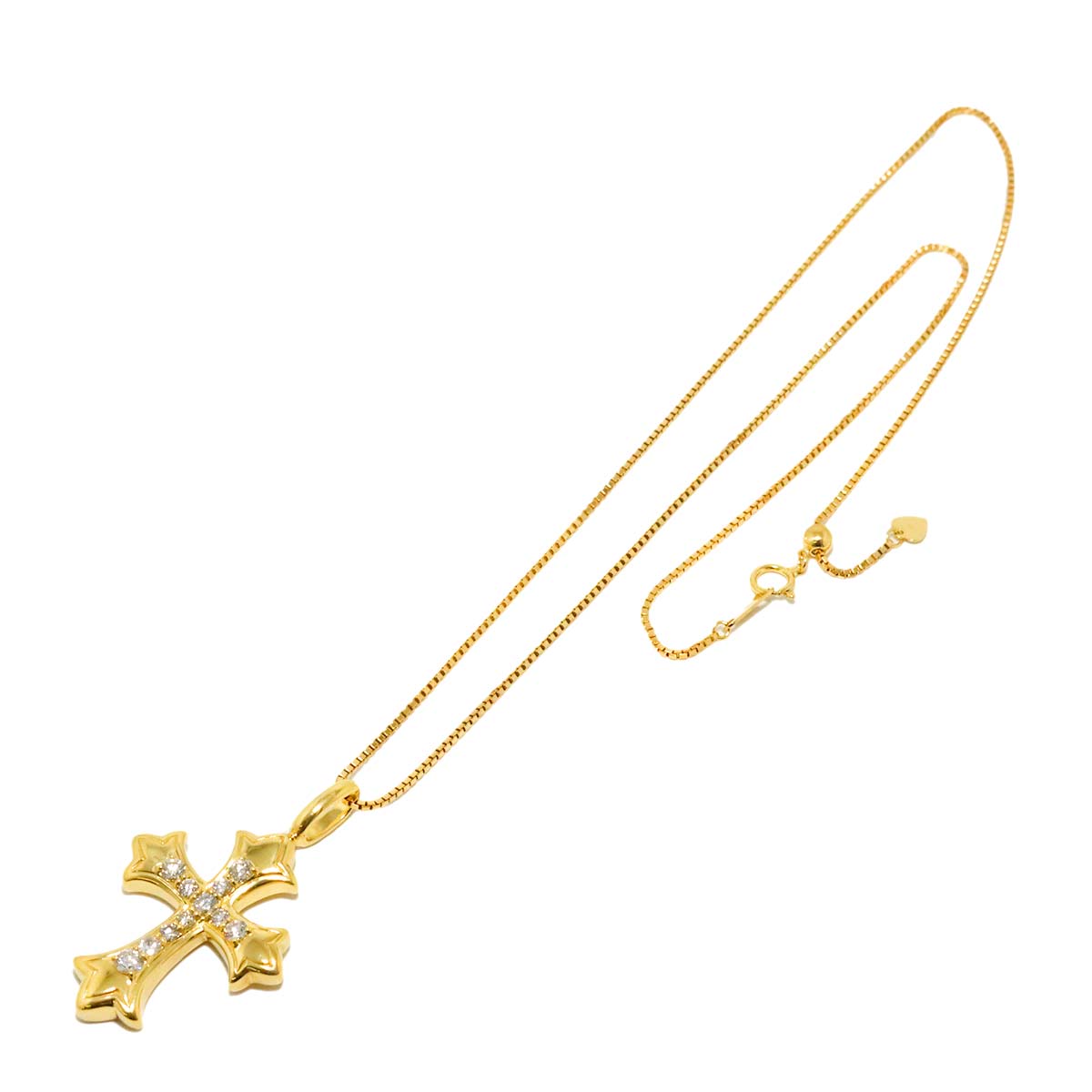 Diamond 0.80ct Necklace 18K YG Yellow Gold 750