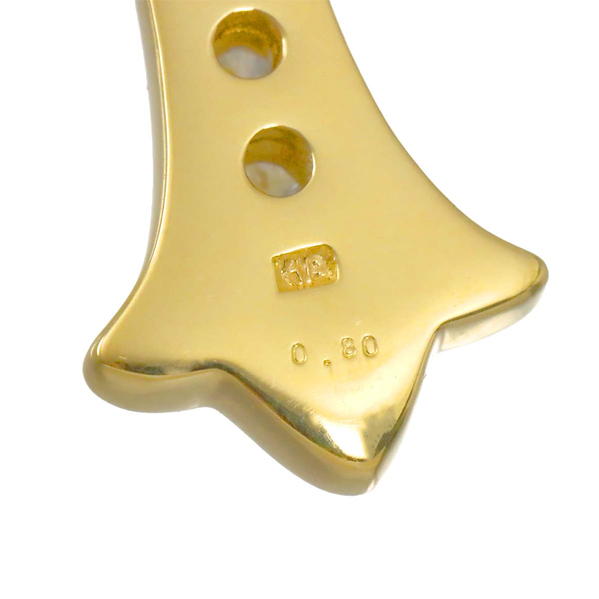 Diamond 0.80ct Necklace 18K YG Yellow Gold 750