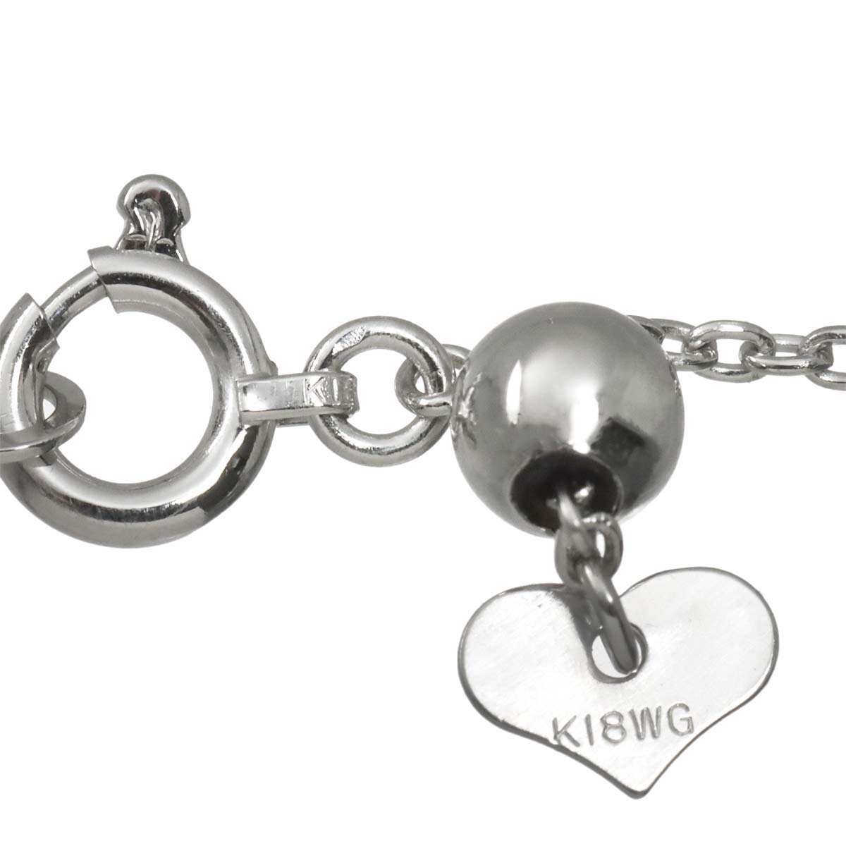 Diamond 1.85ct Necklace 18K WG White Gold 750