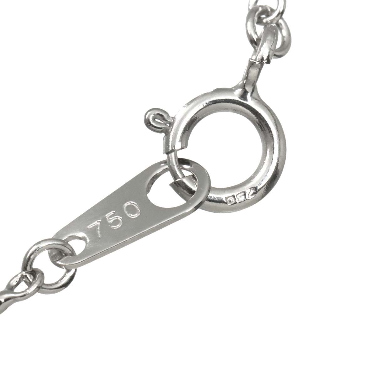 Diamond 0.18ct Necklace 18K WG White Gold 750