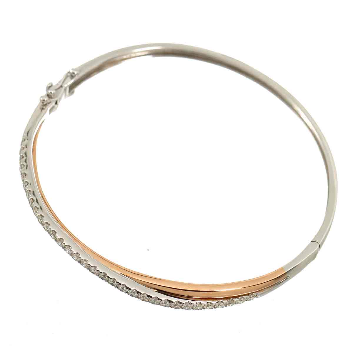 Diamond 1.00ct Bracelet 18K K18 WG PG White Pink Gold 750