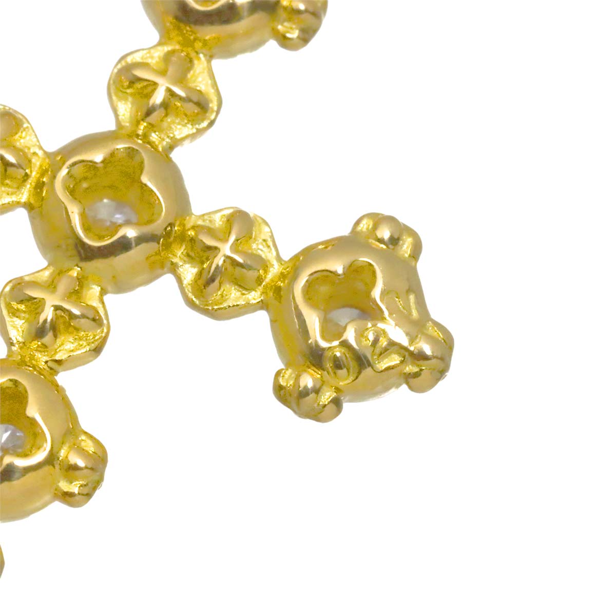 Diamond 0.22ct Necklace 18K YG Yellow Gold 750