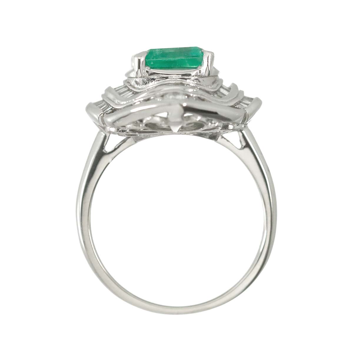 Emerald 1.94ct Diamond 0.93ct Ring Pt Platinum size4.75-5(US)