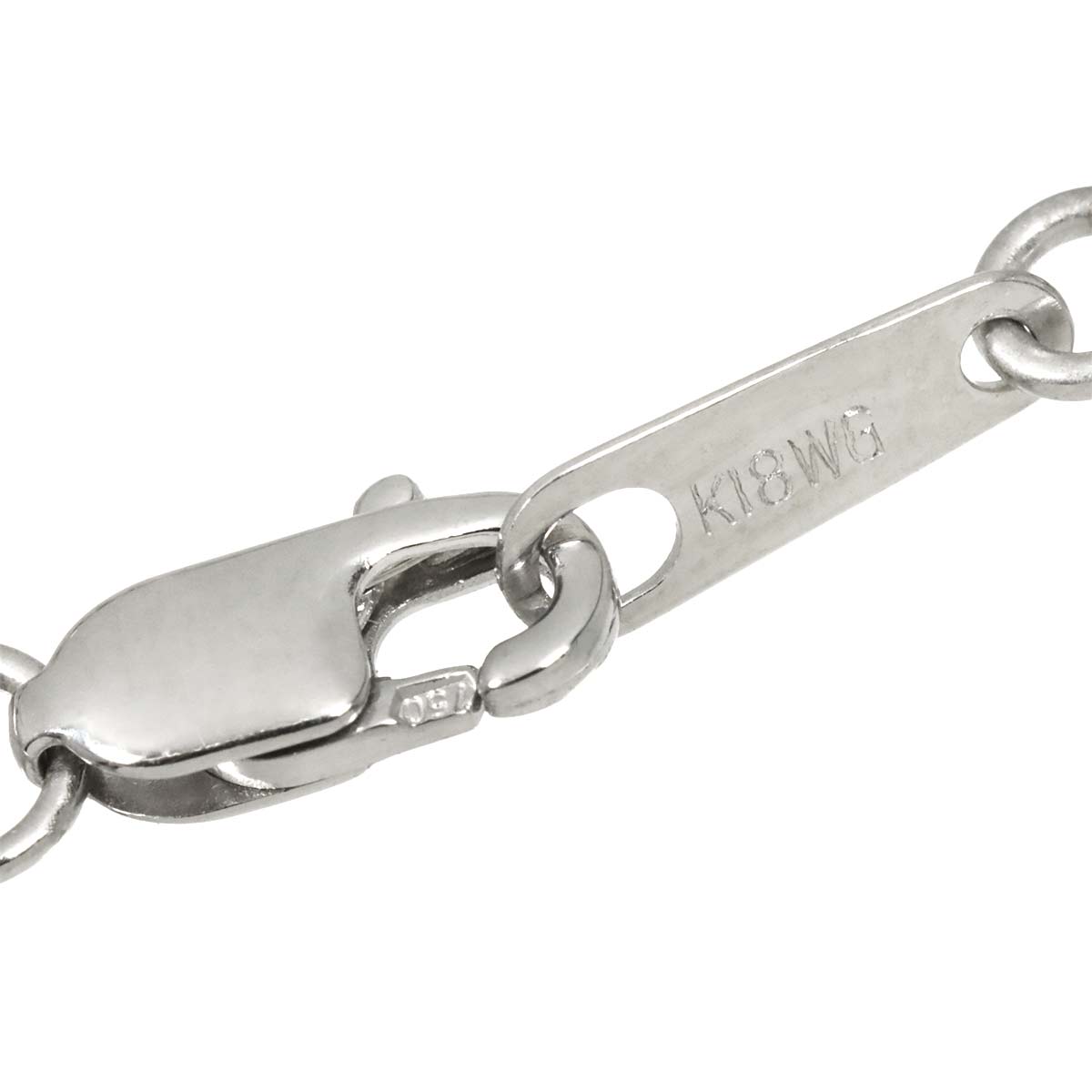 Diamond 1.00ct Bracelet 18K K18 WG White Gold 750