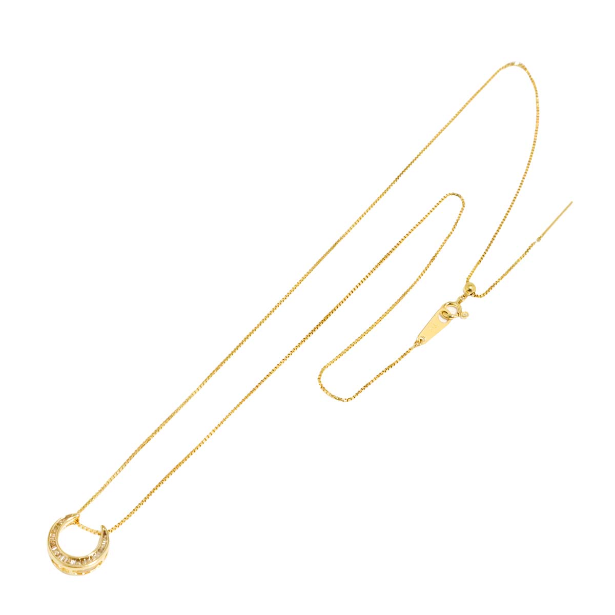 Diamond 0.18ct Necklace 18K YG Yellow Gold 750