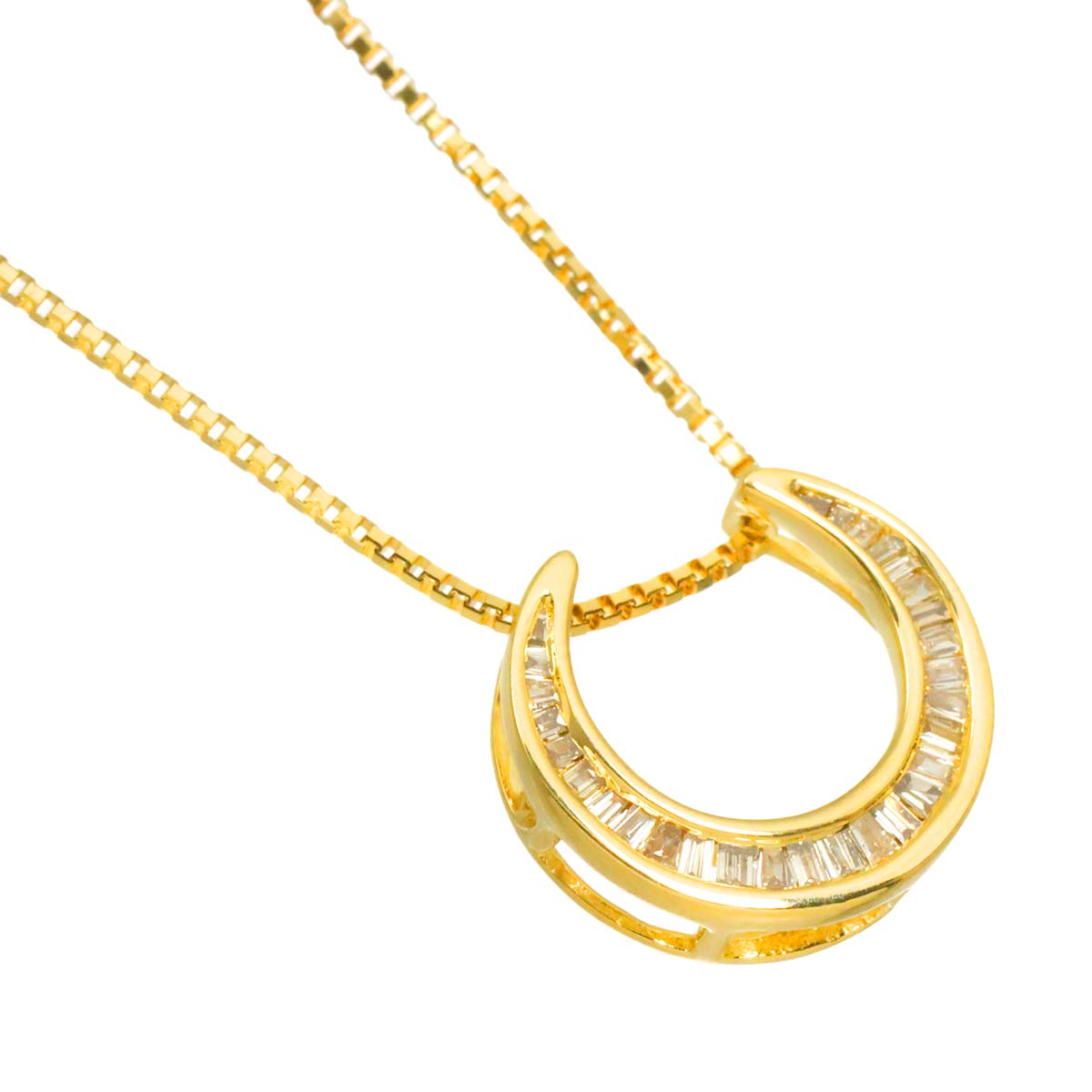 Diamond 0.18ct Necklace 18K YG Yellow Gold 750