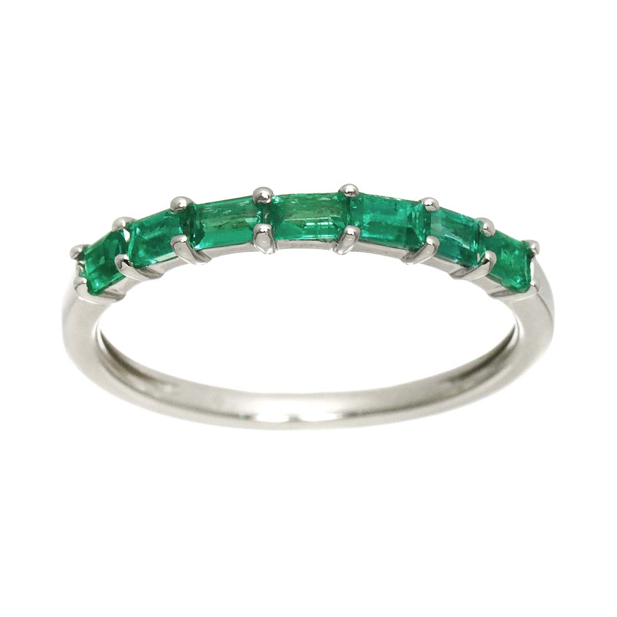 Emerald 0.30ct Ring Pt Platinum size6.25-6.5(US)