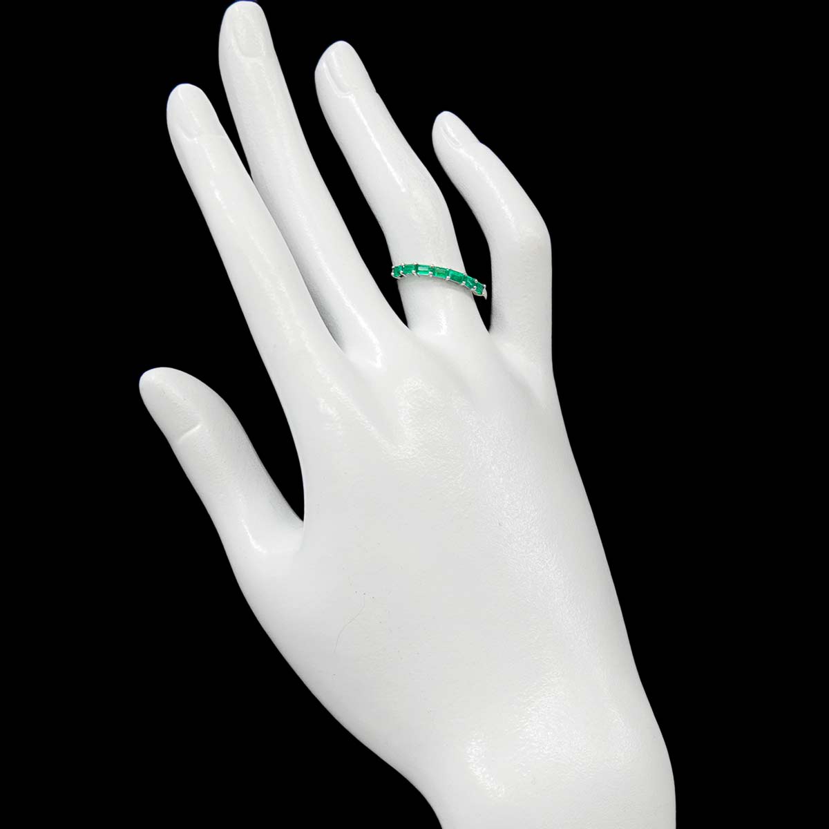 Emerald 0.30ct Ring Pt Platinum size6.25-6.5(US)