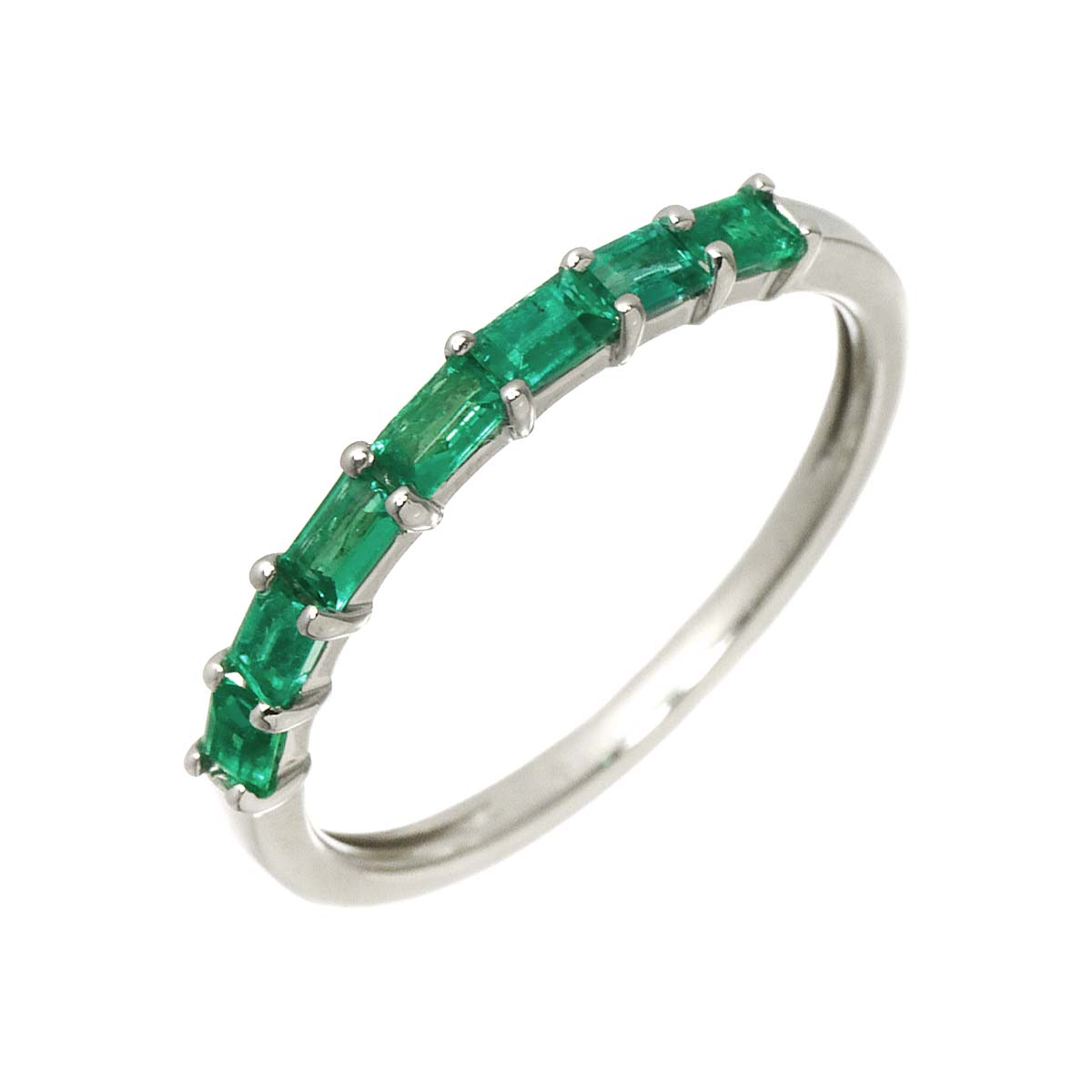 Emerald 0.30ct Ring Pt Platinum size6.25-6.5(US)