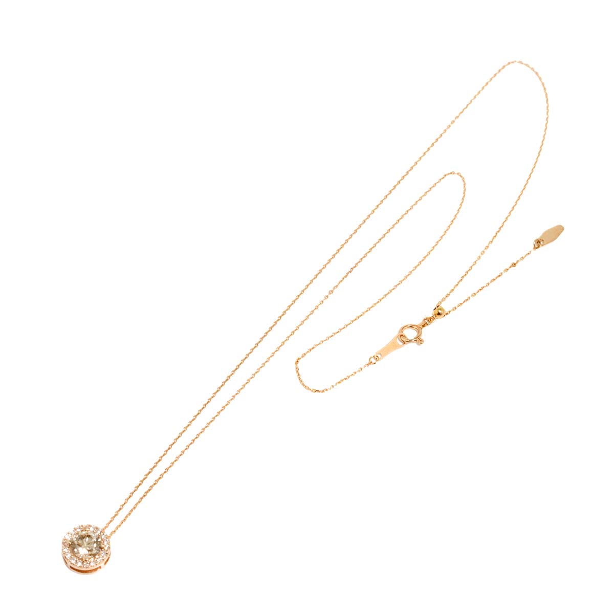 Diamond 0.721ct/0.10ct Necklace 18K Pink Gold 750