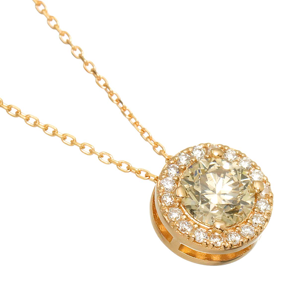 Diamond 0.721ct/0.10ct Necklace 18K Pink Gold 750