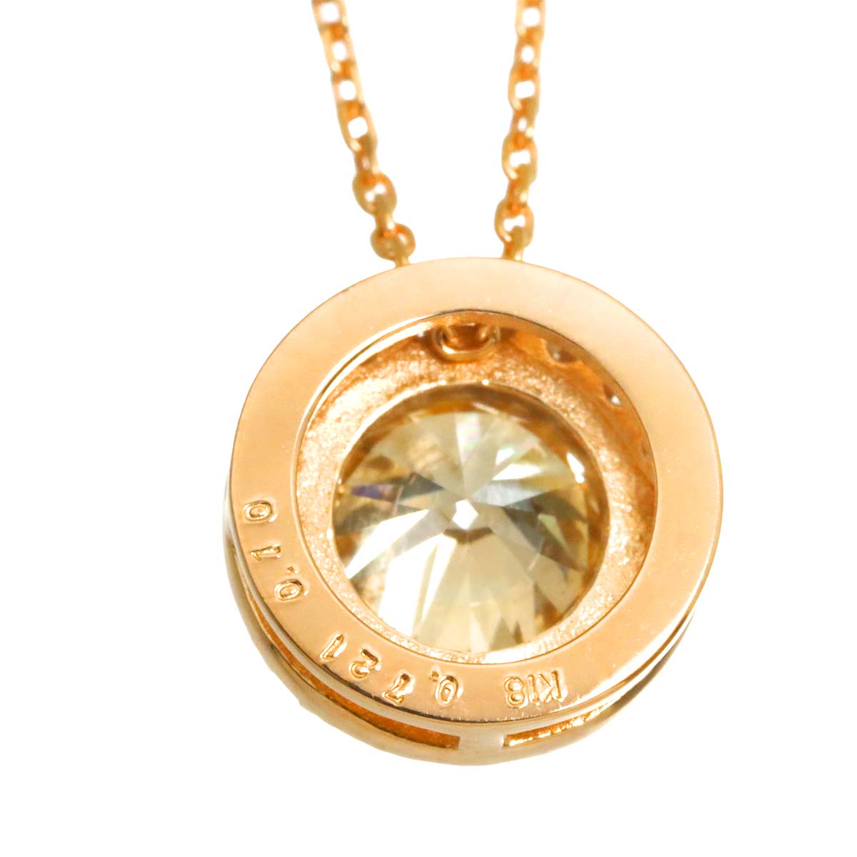 Diamond 0.721ct/0.10ct Necklace 18K Pink Gold 750