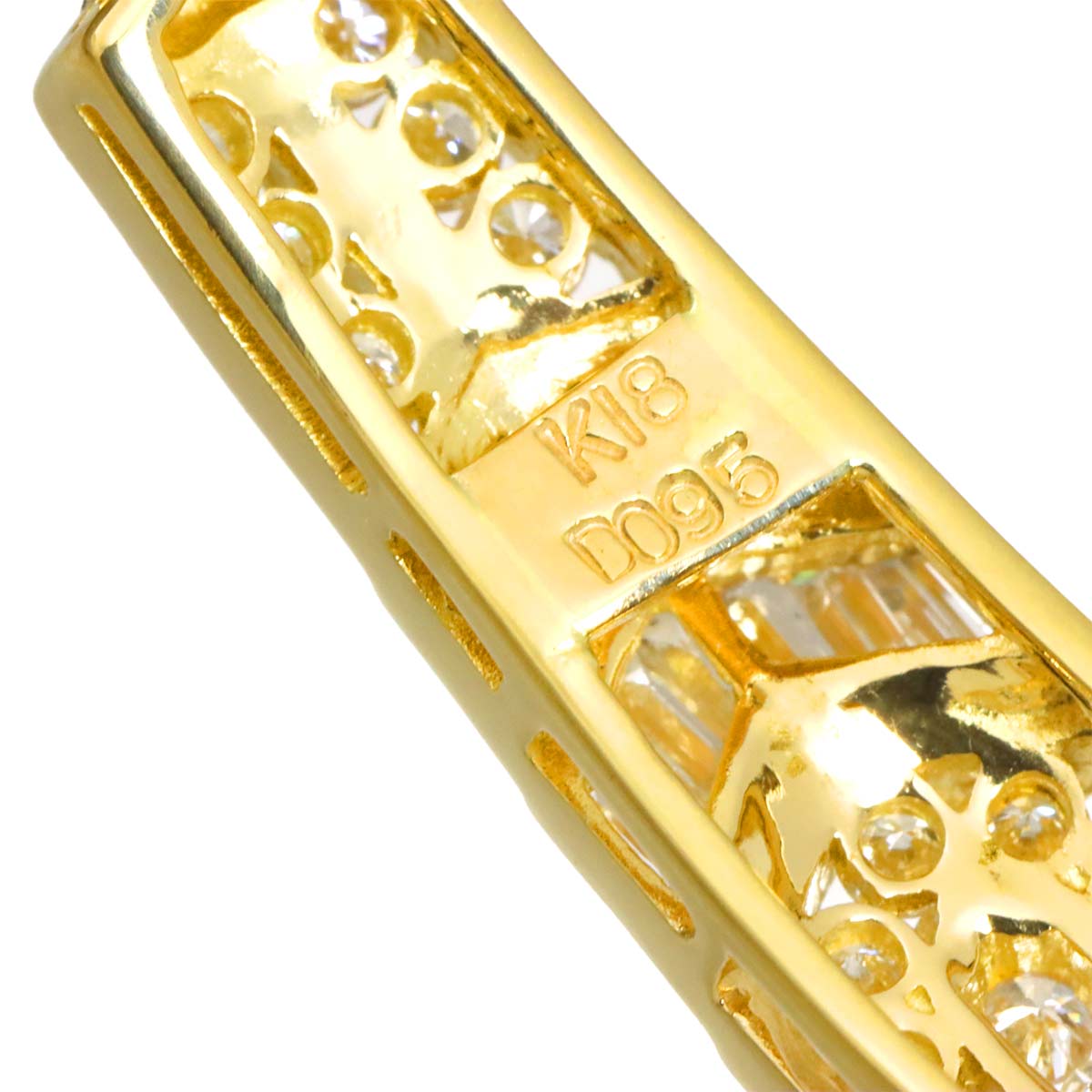 Diamond 0.95ct Bracelet K18 YG Yellow Gold 750
