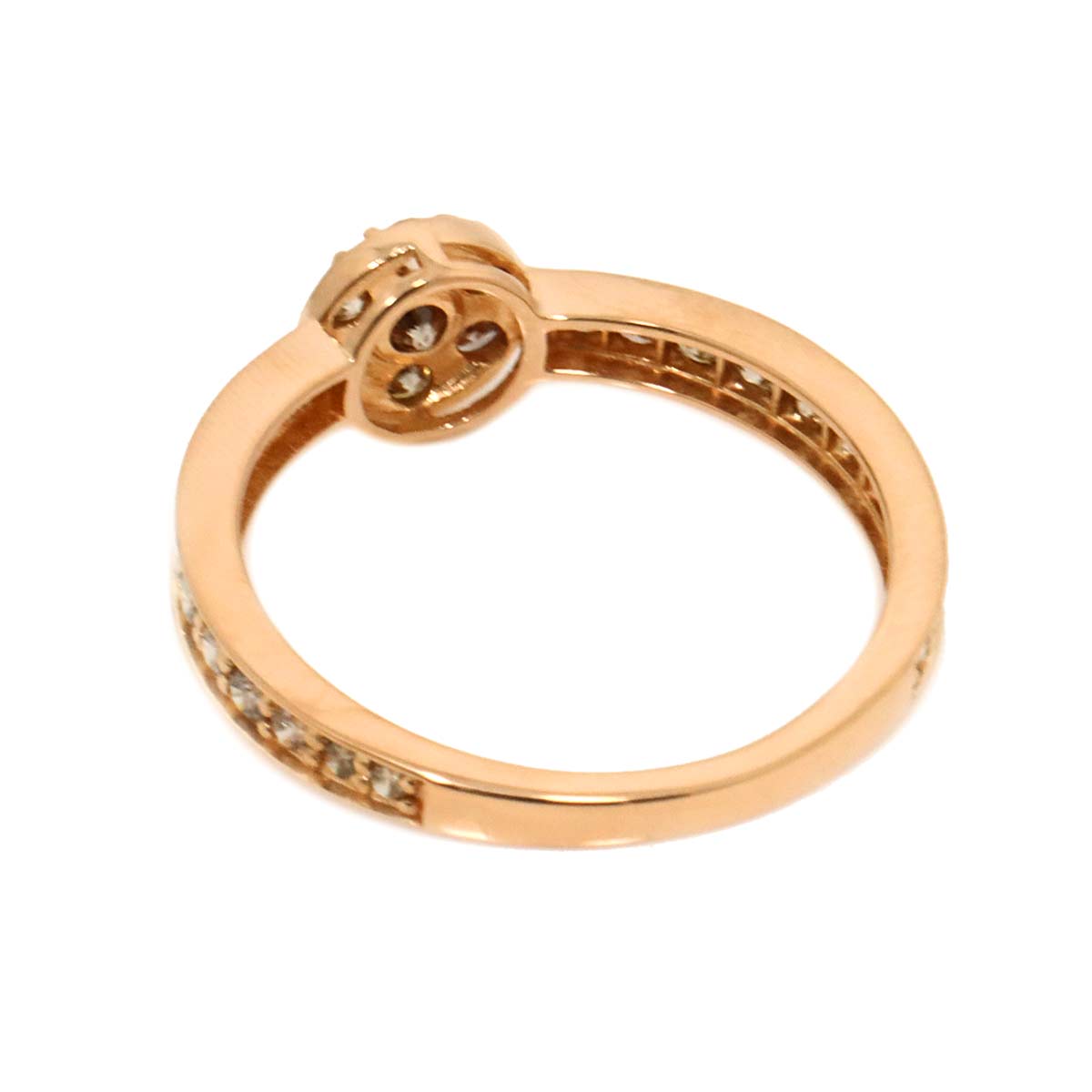 BrownDiamond 0.60ct Ring 18K K18 PG 750 size5.5-5.75(US)
