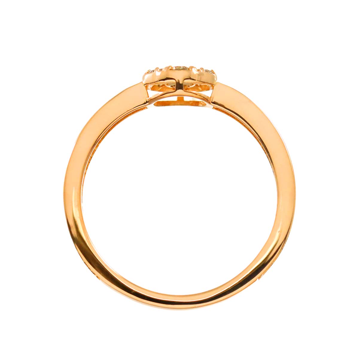 BrownDiamond 0.60ct Ring 18K K18 PG 750 size5.5-5.75(US)