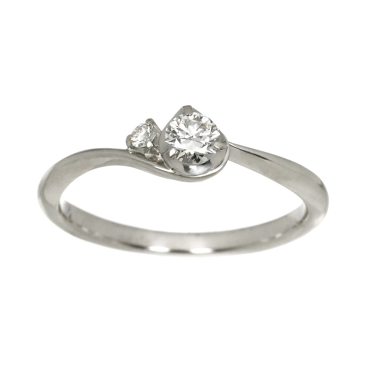 Diamond 0.17ct Ring Pt Platinum Size4.75-5(US)