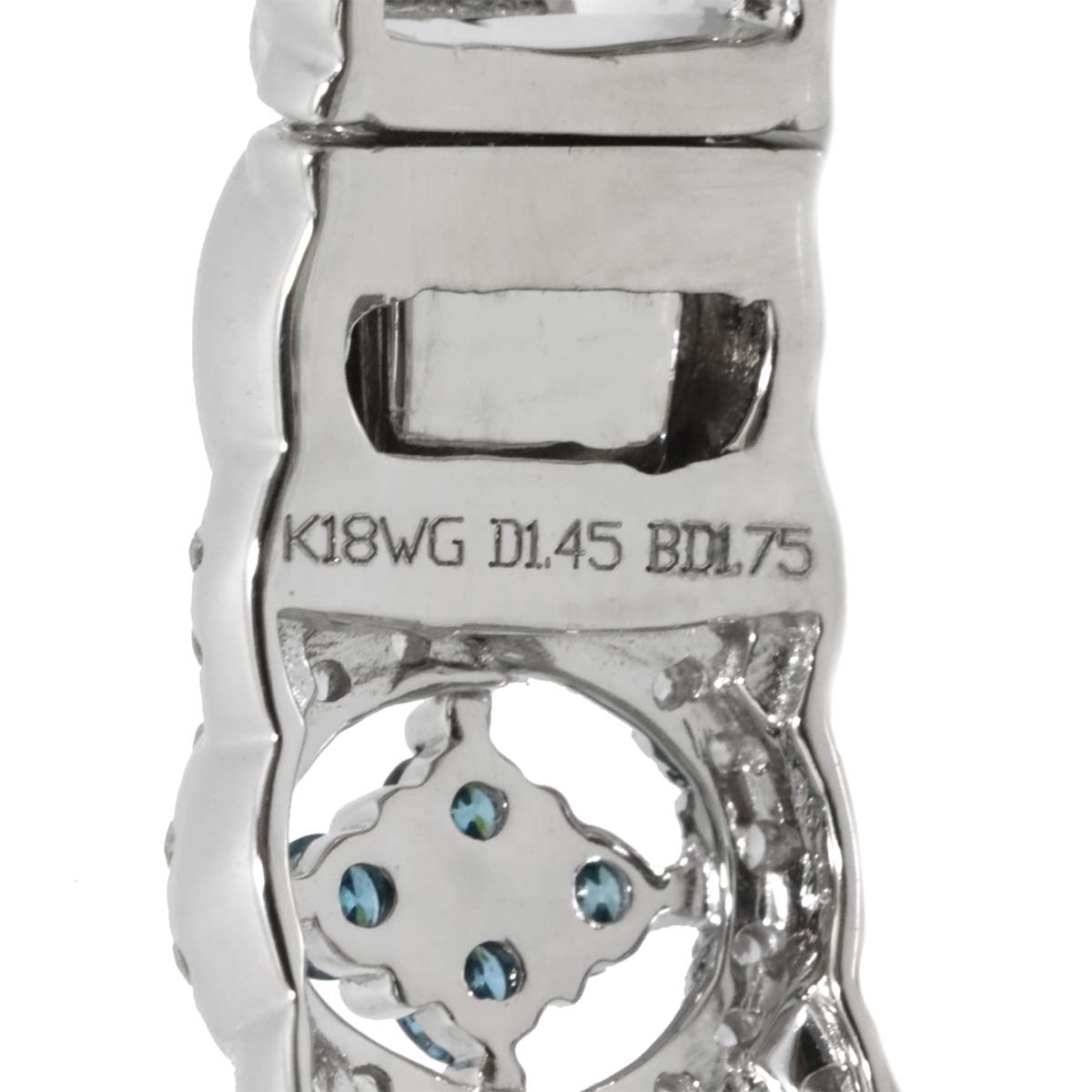 Treat Diamond 1.75ct Diamond 1.45ct Bracelet 18K K18 WG White Gold 750