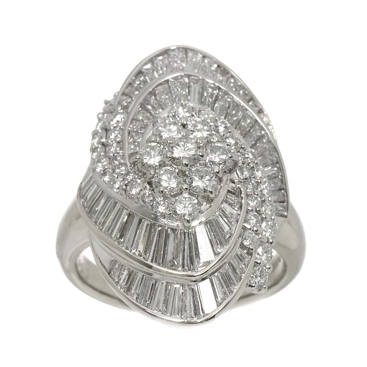 Diamond 3.01ct Ring Pt Platinum size7.25(US)