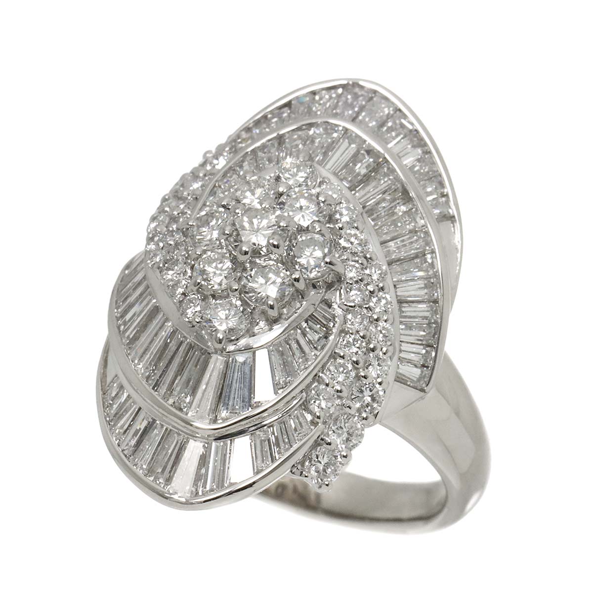 Diamond 3.01ct Ring Pt Platinum size7.25(US)