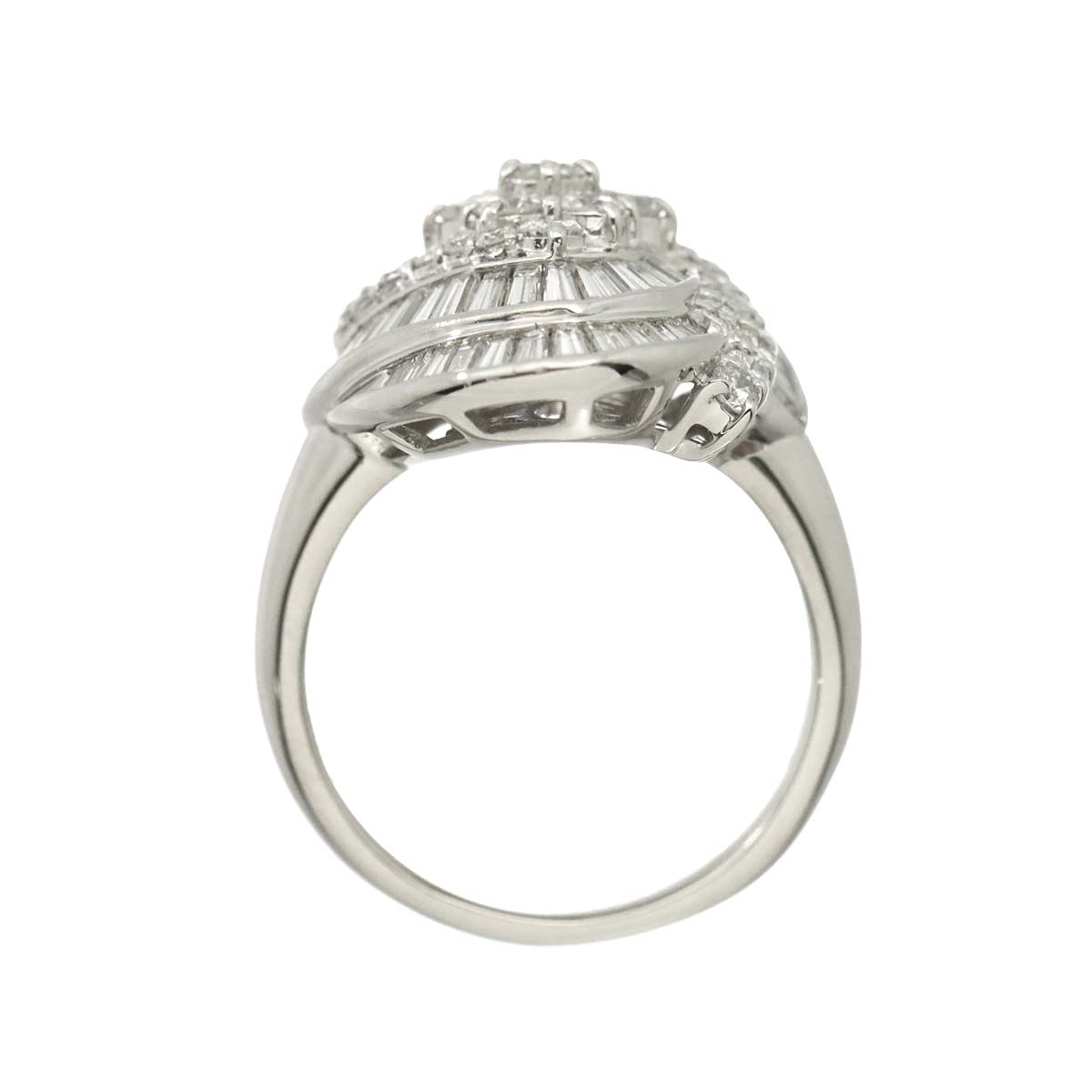 Diamond 3.01ct Ring Pt Platinum size7.25(US)